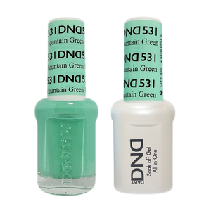 DND Nail Lacquer And Gel Polish, 531, Fountain Green UT, 0.5oz