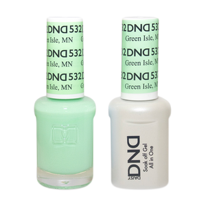 DND Nail Lacquer And Gel Polish, 532, Green Isle MN, 0.5oz