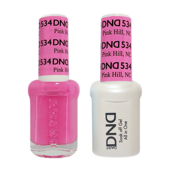DND Nail Lacquer And Gel Polish, 534, Pink Hill NC, 0.5oz