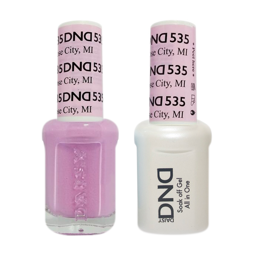 DND Nail Lacquer And Gel Polish, 535, Rose City MI, 0.5oz