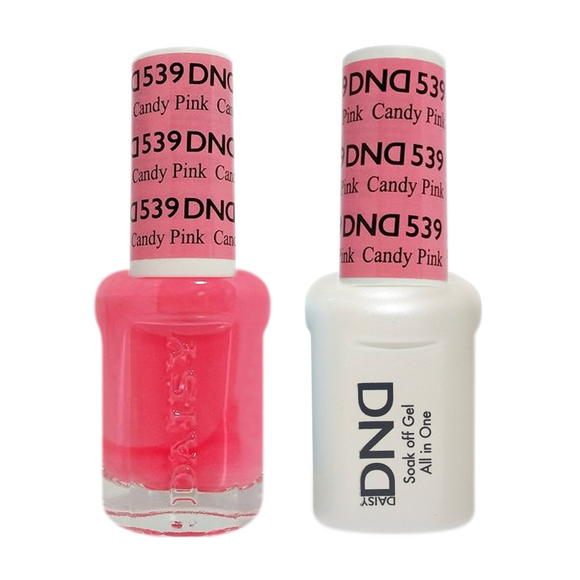 DND Nail Lacquer And Gel Polish, 539, Candy Pink, 0.5oz