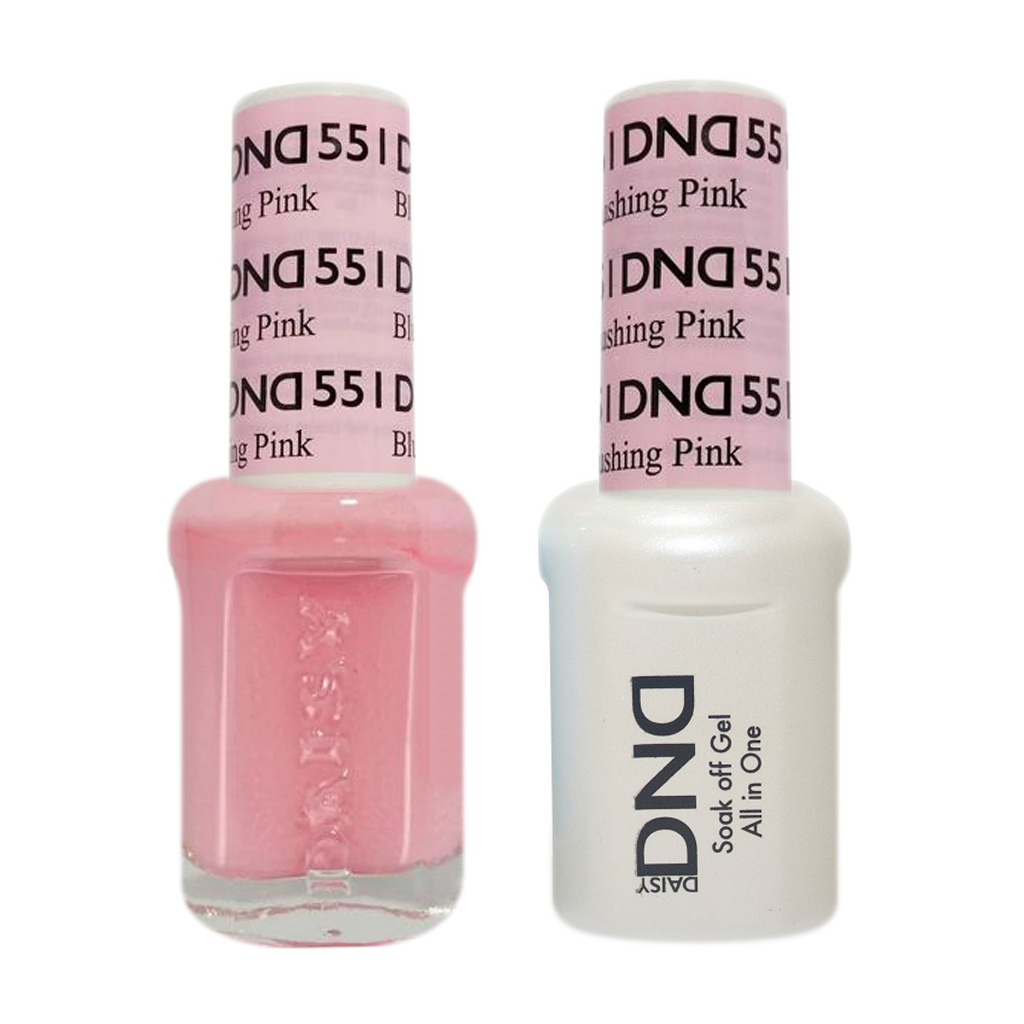 DND Nail Lacquer And Gel Polish, 551, Blushing Pink, 0.5oz