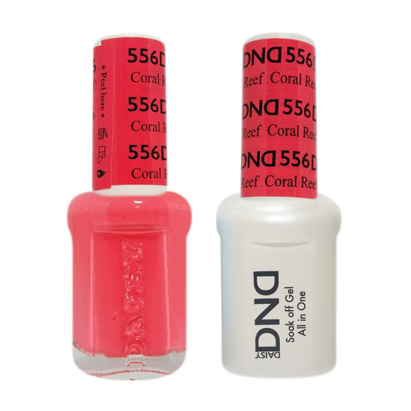 DND Nail Lacquer And Gel Polish, 556, Coral Reef, 0.5oz