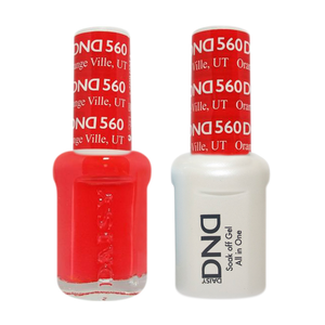 DND Nail Lacquer And Gel Polish, 560, Orange Ville UT, 0.5oz