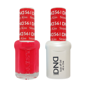 DND Nail Lacquer And Gel Polish, 561, Strawberry Kiss, 0.5oz