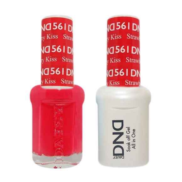 DND Nail Lacquer And Gel Polish, 561, Strawberry Kiss, 0.5oz