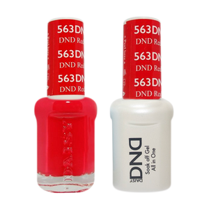 DND Nail Lacquer And Gel Polish, 563, Red, 0.5oz