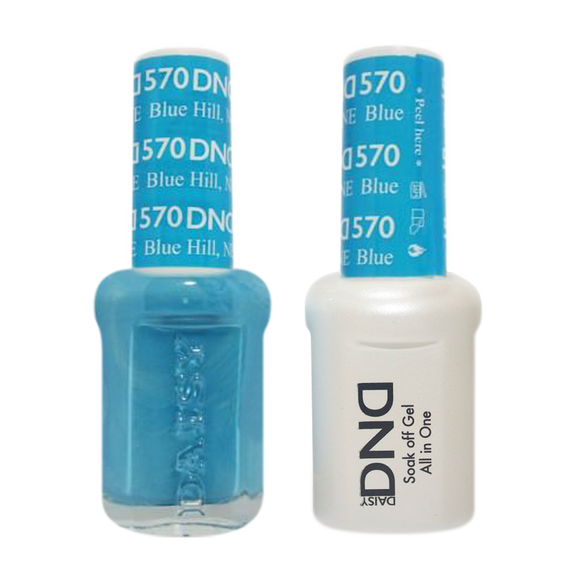 DND Nail Lacquer And Gel Polish, 570, Blue Hill NE, 0.5oz