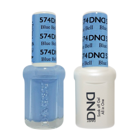 DND Nail Lacquer And Gel Polish, 574, Blue Bell, 0.5oz