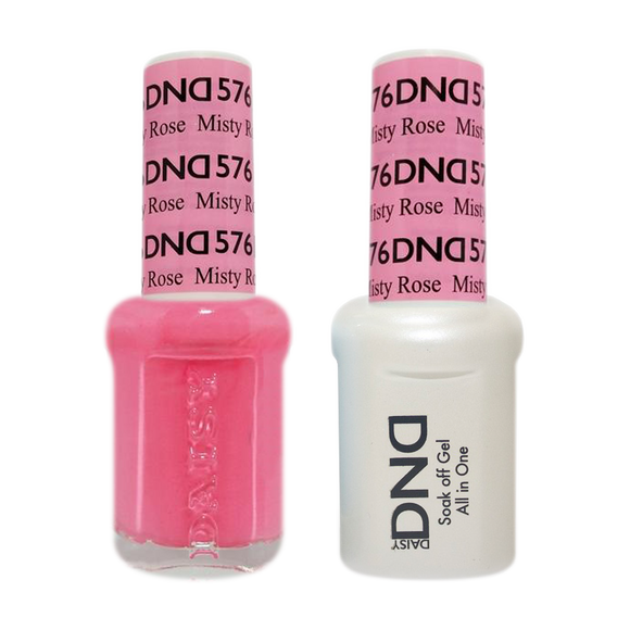 DND Nail Lacquer And Gel Polish, 577, Misty Rose, 0.5oz