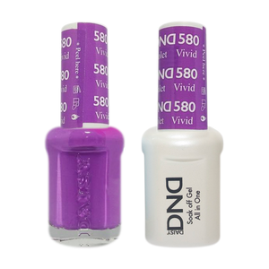 DND Nail Lacquer And Gel Polish, 580, Vivid Violet, 0.5oz