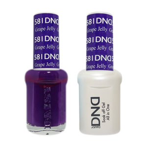 DND Nail Lacquer And Gel Polish, 581, Grape Jelly, 0.5oz