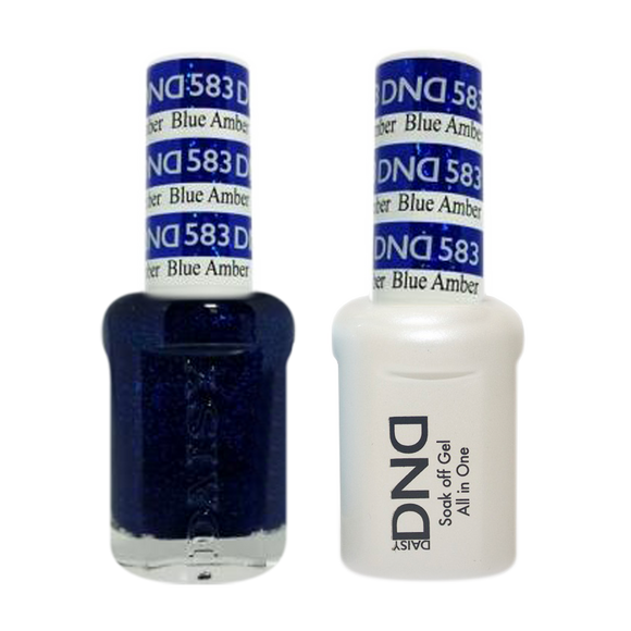 DND Nail Lacquer And Gel Polish, 583, Blue Amber, 0.5oz