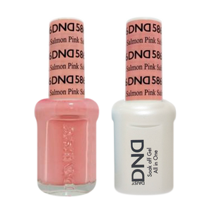 DND Nail Lacquer And Gel Polish, 586, Pink Salmon, 0.5oz
