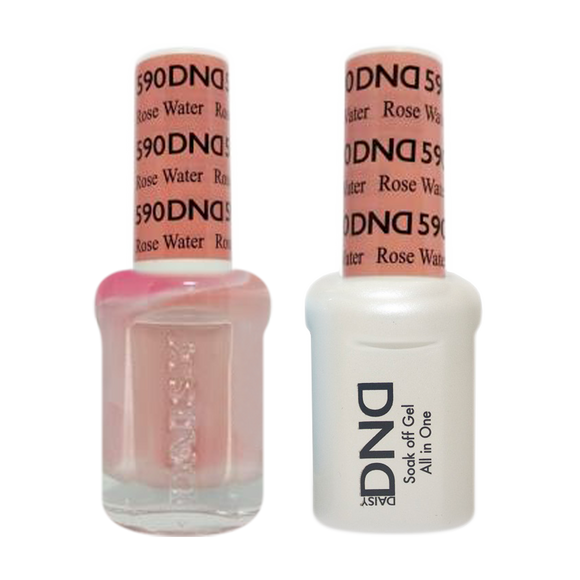 DND Nail Lacquer And Gel Polish, 590, Rose Water, 0.5oz