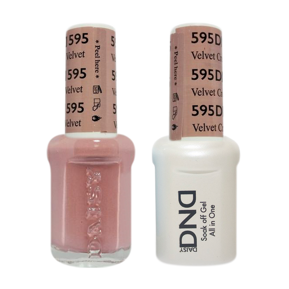 DND Nail Lacquer And Gel Polish, 595, Velvet Cream, 0.5oz
