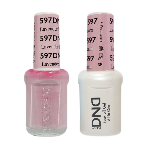 DND Nail Lacquer And Gel Polish, 597, Lavender Dream, 0.5oz