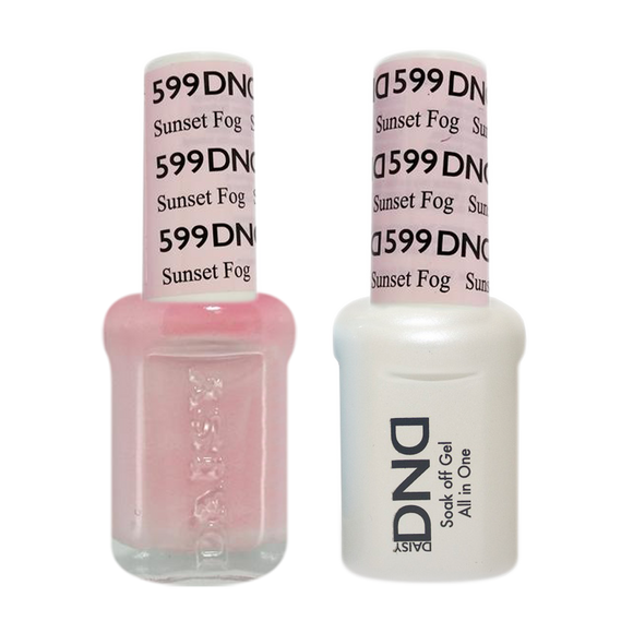 DND Nail Lacquer And Gel Polish, 599, Sunset Fog, 0.5oz