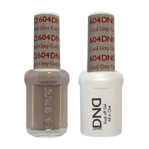 DND Nail Lacquer And Gel Polish, 604, Cool Gray, 0.5oz