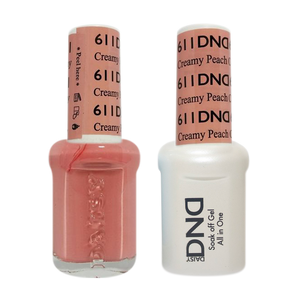 DND Nail Lacquer And Gel Polish, 611, Creamy Peach, 0.5oz