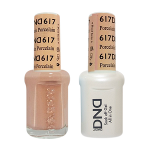 DND Nail Lacquer And Gel Polish, 617, Porcelain, 0.5oz