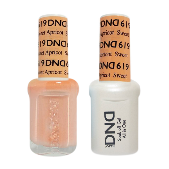 DND Nail Lacquer And Gel Polish, 619, Sweet Apricot, 0.5oz