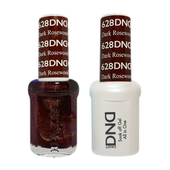 DND Nail Lacquer And Gel Polish, 628, Dark Rosewood, 0.5oz