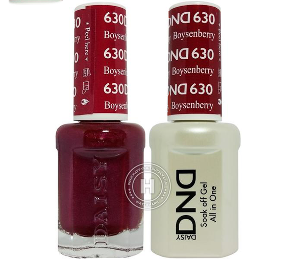 DND Nail Lacquer And Gel Polish, 630, Boysenberry, 0.5oz