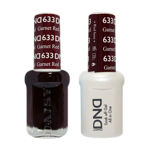 DND Nail Lacquer And Gel Polish, 633, Garnet Red, 0.5oz