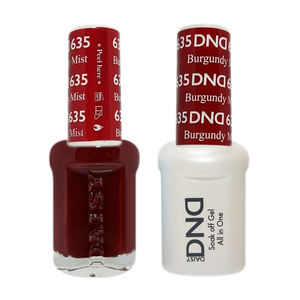 DND Nail Lacquer And Gel Polish, 635, Burgundy Mist, 0.5oz