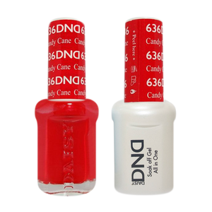 DND Nail Lacquer And Gel Polish, 636, Candy Cane, 0.5oz