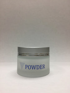 Powder Printed Cream Frosted Jar + Silver Lid 4mL