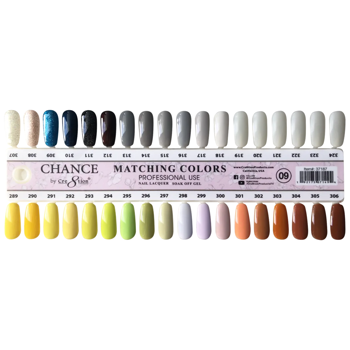 Cre8tion Chance Gel/Lacquer Duo Fulline 360 Colors Get Free 2 Sets Color Chart And 25 QNC Base/Top Duo