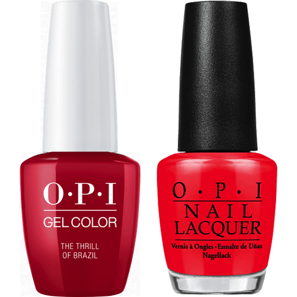 OPI GelColor And Nail Lacquer, A16, The Thrill of Brazil, 0.5oz