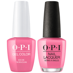 OPI GelColor And Nail Lacquer, A68, Kiss Me I’m Brazilian, 0.5oz