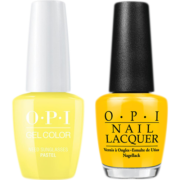 OPI GelColor And Nail Lacquer, B46, Need Sunglasses?, 0.5oz