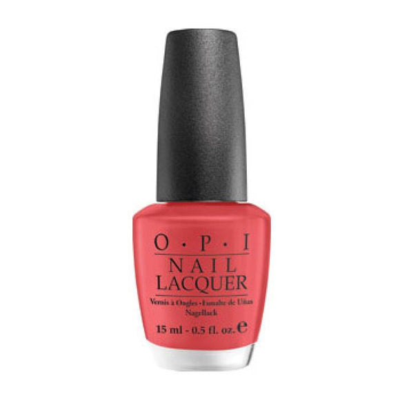 OPI Nail Lacquer, NL B75, Paint My Moji toes Red