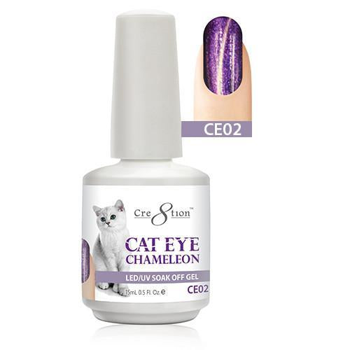 Cre8tion Cat Eye Chameleon Gel Polish, 0916-0572, 0.5oz, CE02