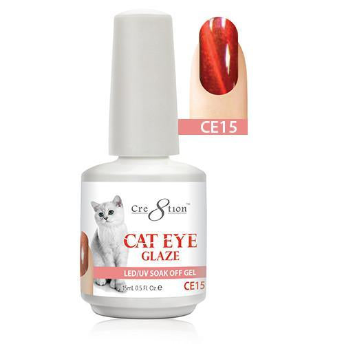 Cre8tion Cat Eye Glaze Gel Polish, 0916-0464, 0.5oz, CE15