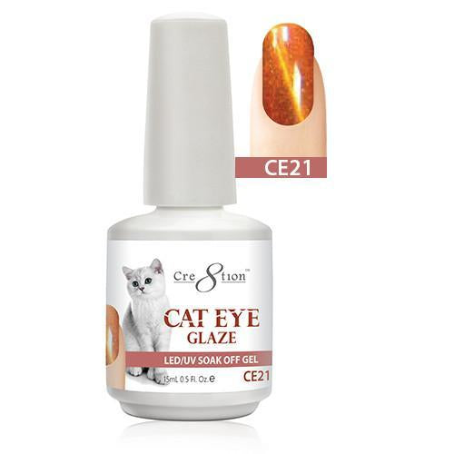 Cre8tion Cat Eye Glaze Gel Polish, 0916-0470, 0.5oz, CE21