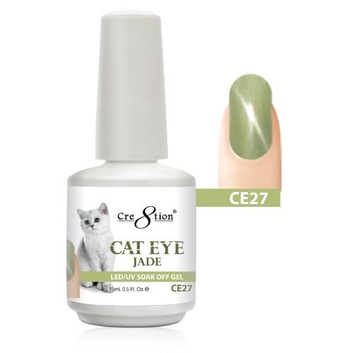 Cre8tion Cat Eye Jade Gel Polish, 0916-0830, 0.5oz, CE27