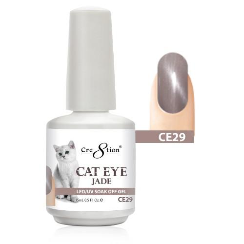 Cre8tion Cat Eye Jade Gel Polish, 0916-0832, 0.5oz, CE29