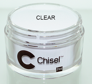 Chisel 2in1 Dipping Powder, Pink & White Collection, CLEAR, 2oz