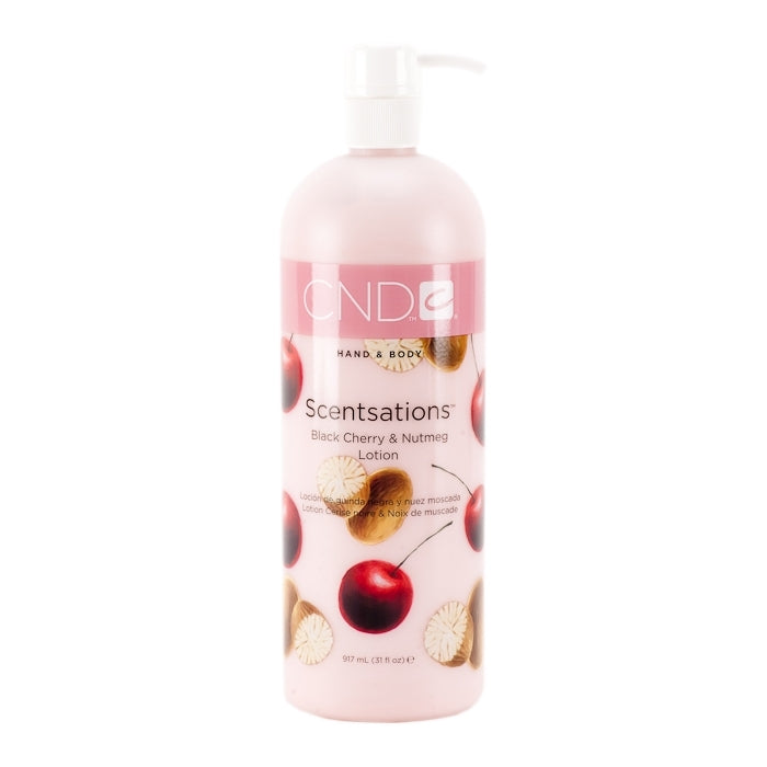 CND Hand & Body Scentsations | Black Cherry & Nutmeg Lotion 917mL (31 fl oz)