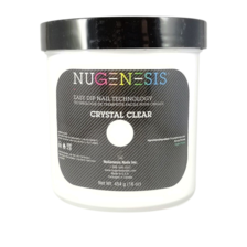 Nugenesis Dipping Powder, Pink & White Collection, CRYSTAL CLEAR, 16oz