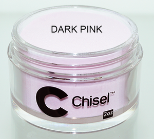 Chisel 2in1 Dipping Powder, Pink & White Collection, DARK PINK, 2oz