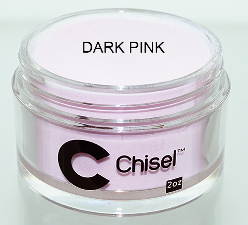 Chisel 2in1 Dipping Powder, Pink & White Collection, DARK PINK, 2oz