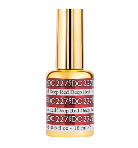 DND DC Gel Mermaid Collection, 227, Deep Red, 0.6oz