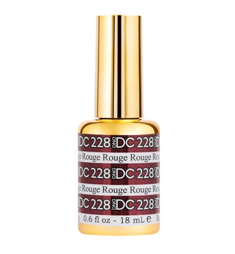 DND DC Gel Mermaid Collection, 228, Rouge, 0.6oz
