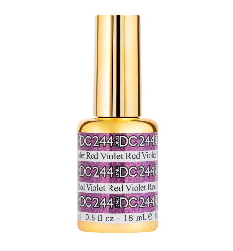 DND DC Gel Mermaid Collection, 244,  Red Violet, 0.6oz